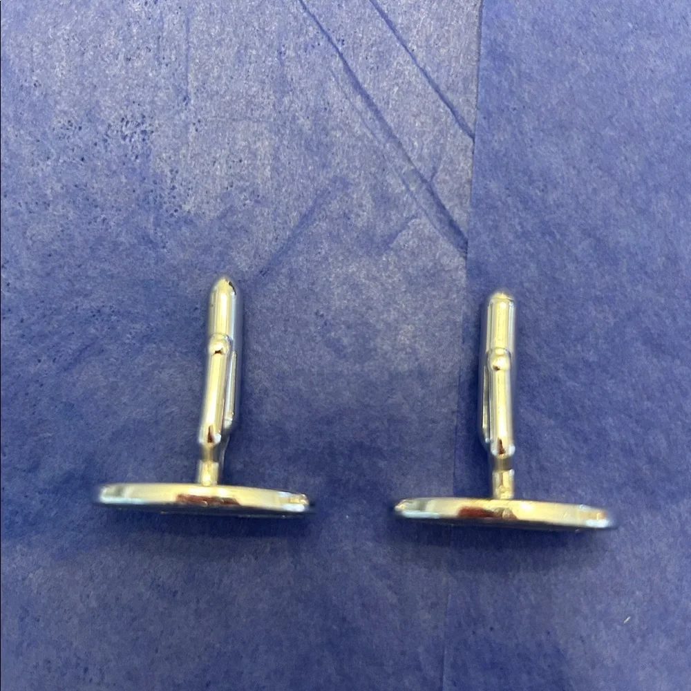 Vintage Silvertone Oval Cuff Links